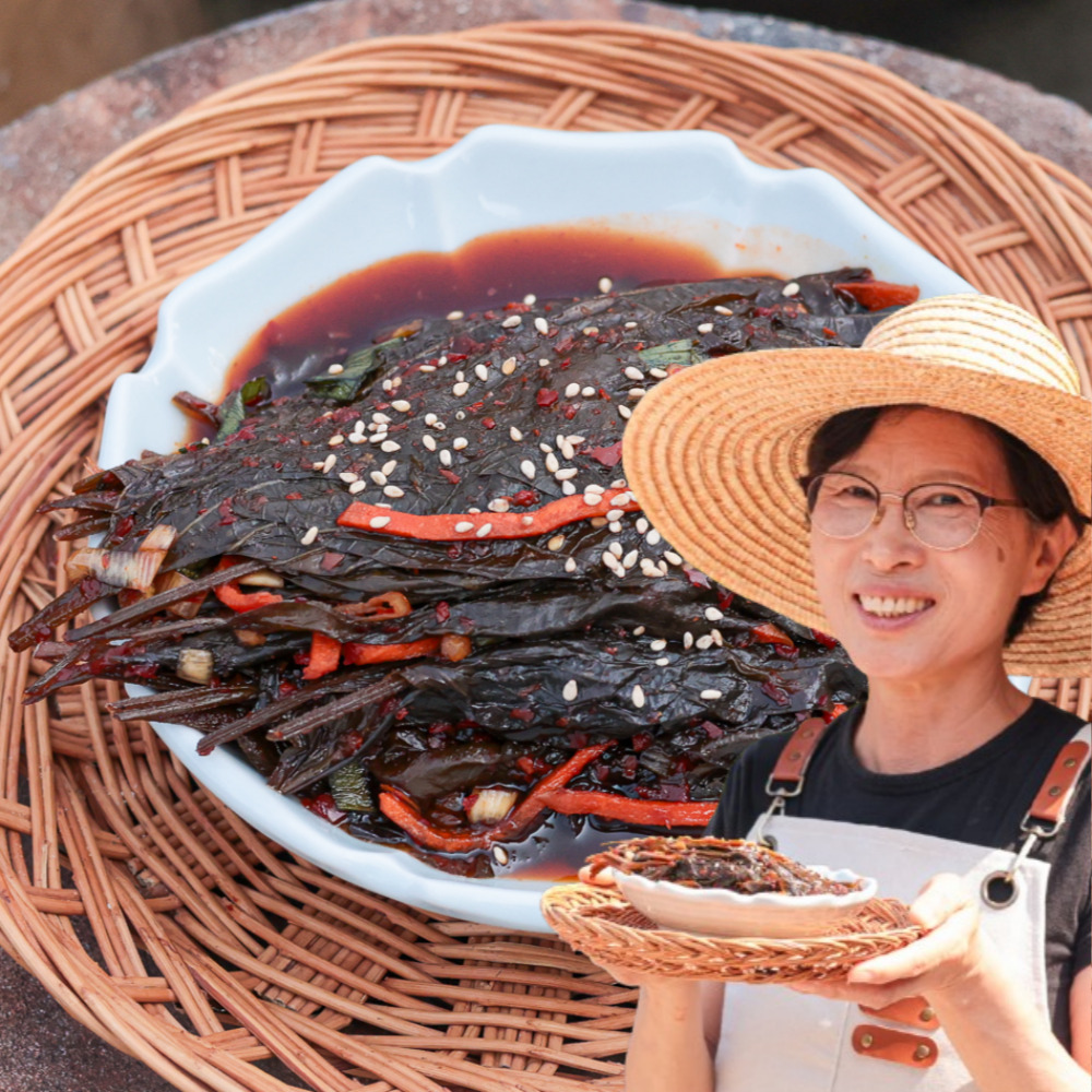 깻잎장아찌 국산 깻잎무침 양념 깻잎지 순창허씨전통식품 - 상품 이미지