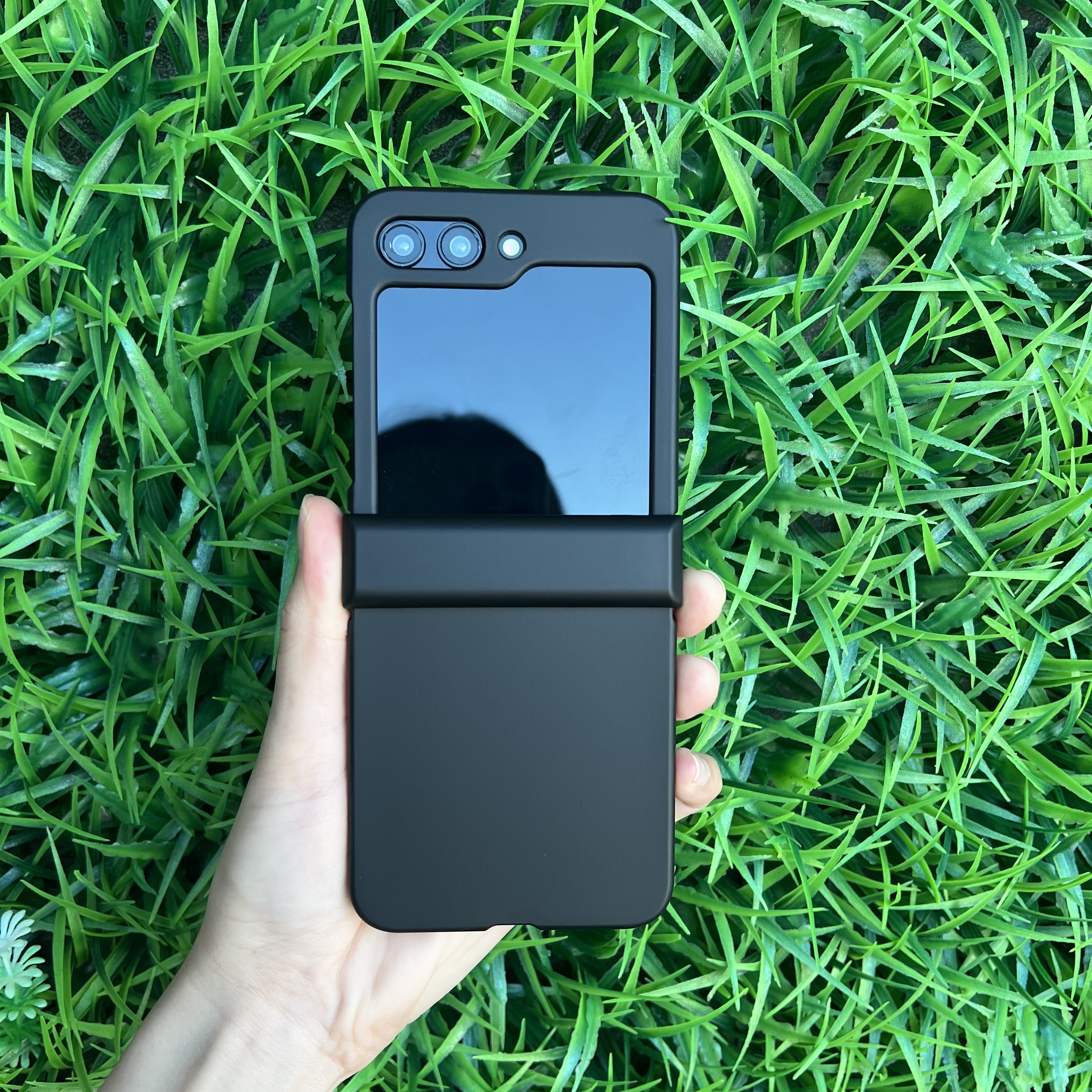 힌지보호 케이스 하드 범퍼 슬림 풀커버 카메라보호 지플립 화이트, 갤럭시Z 플립6 - 상세 이미지 4