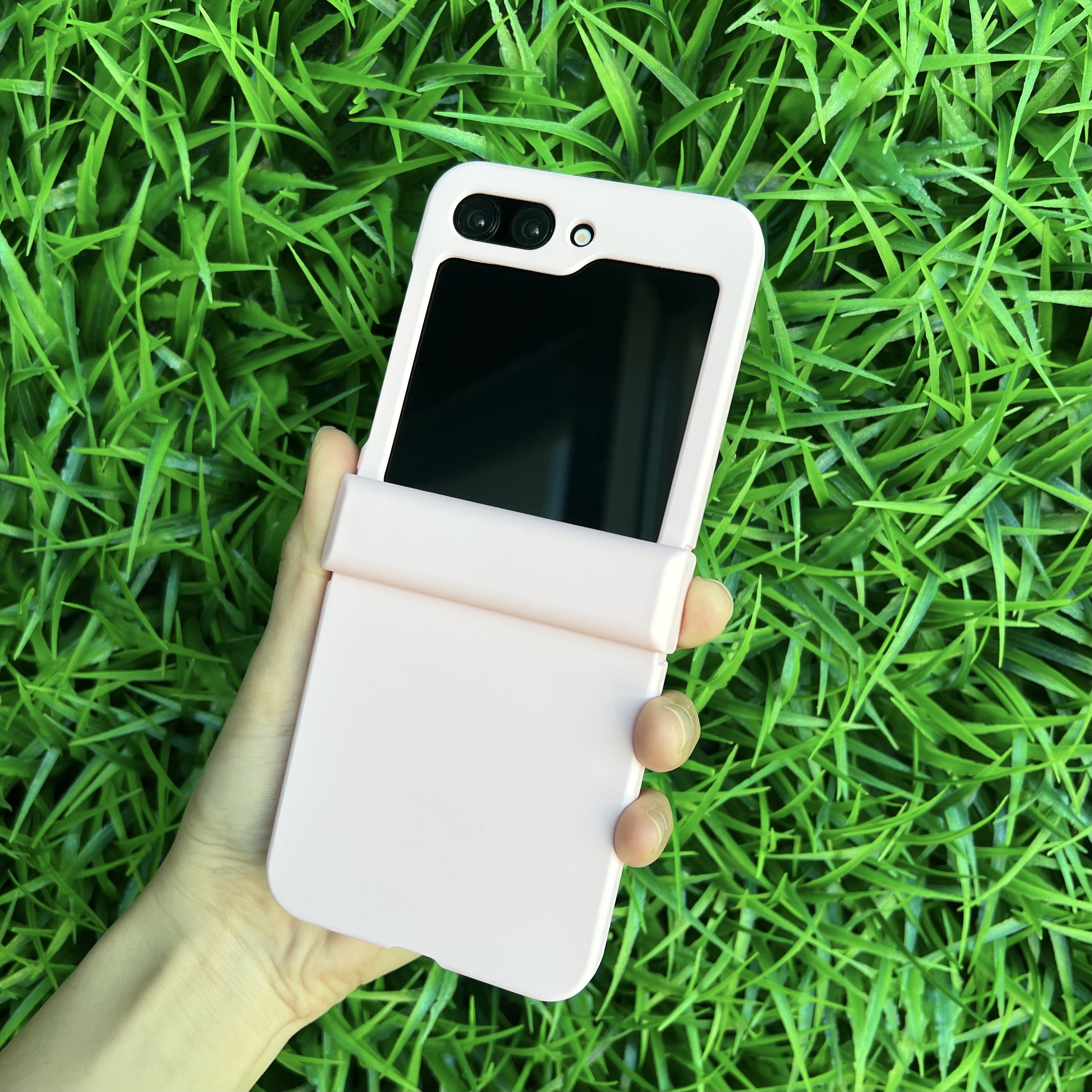 힌지보호 케이스 하드 범퍼 슬림 풀커버 카메라보호 지플립 퍼플, 갤럭시Z 플립5 - 상세 이미지 5