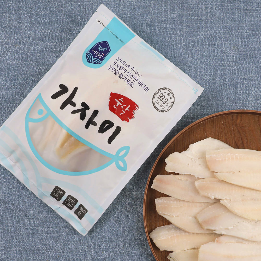 가자미 순살 가시제거 99.9% 무염 640g 어장금 - 상품 이미지