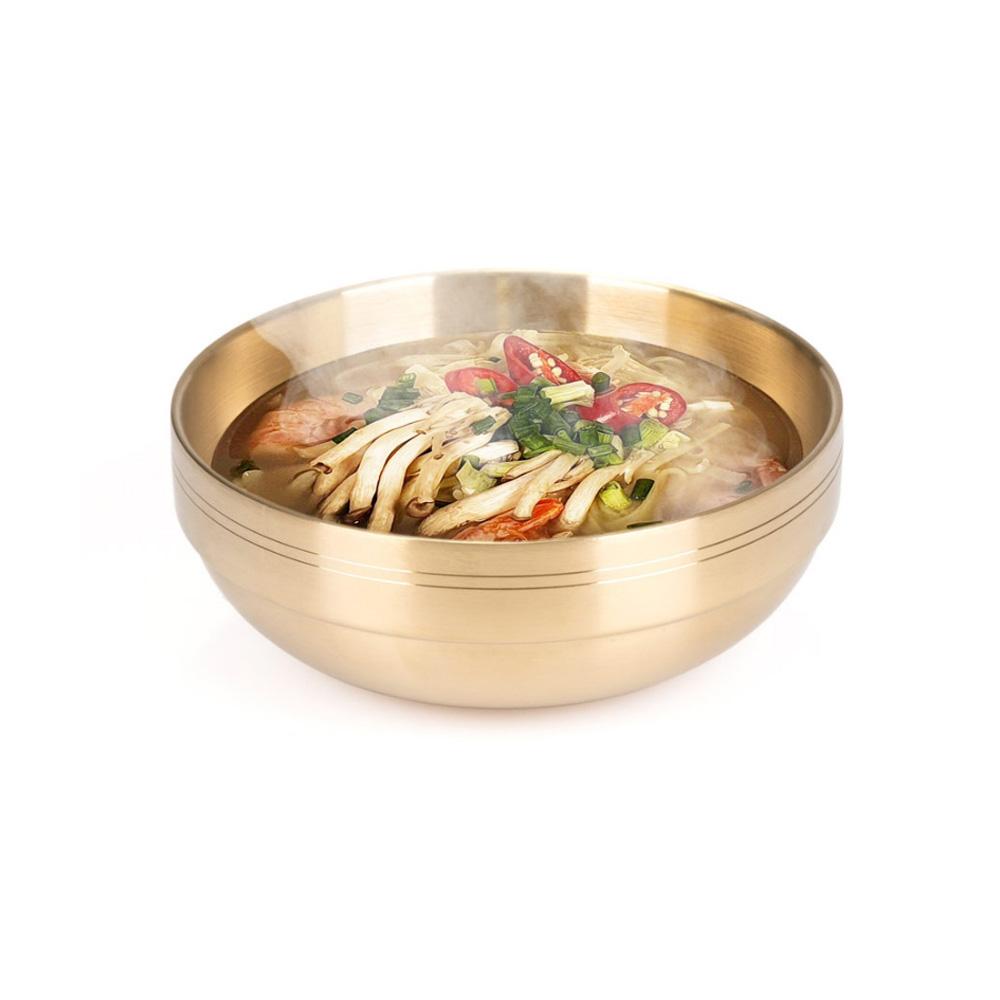 금상첨화 티타늄 이중 냉면 국수 그릇 면기 소 - 상세 이미지 2