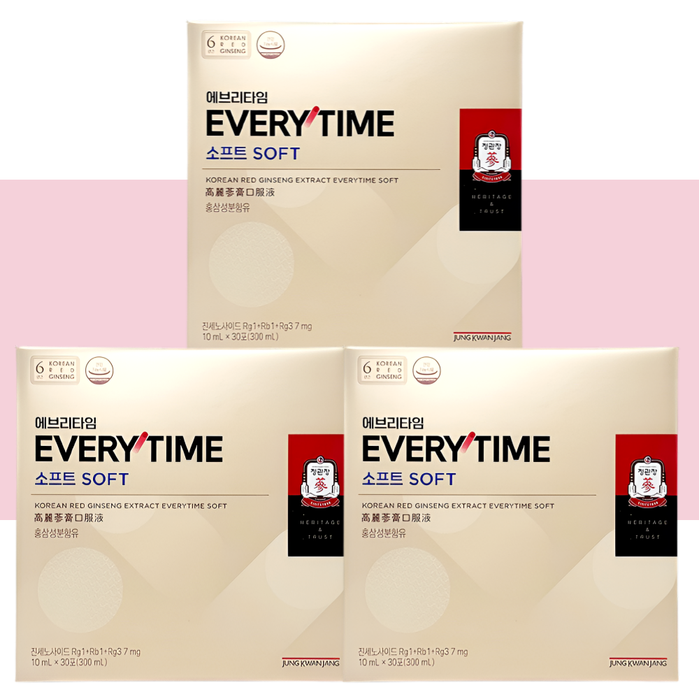 홍삼정 에브리타임 소프트 정관장 애브리타임 30포X3개