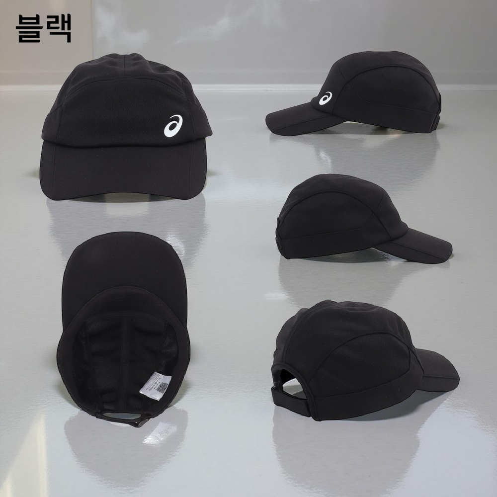 아식스 러닝 니트 캡 캡모자 남여공용 3013B026 블랙 L - 상세 이미지 2