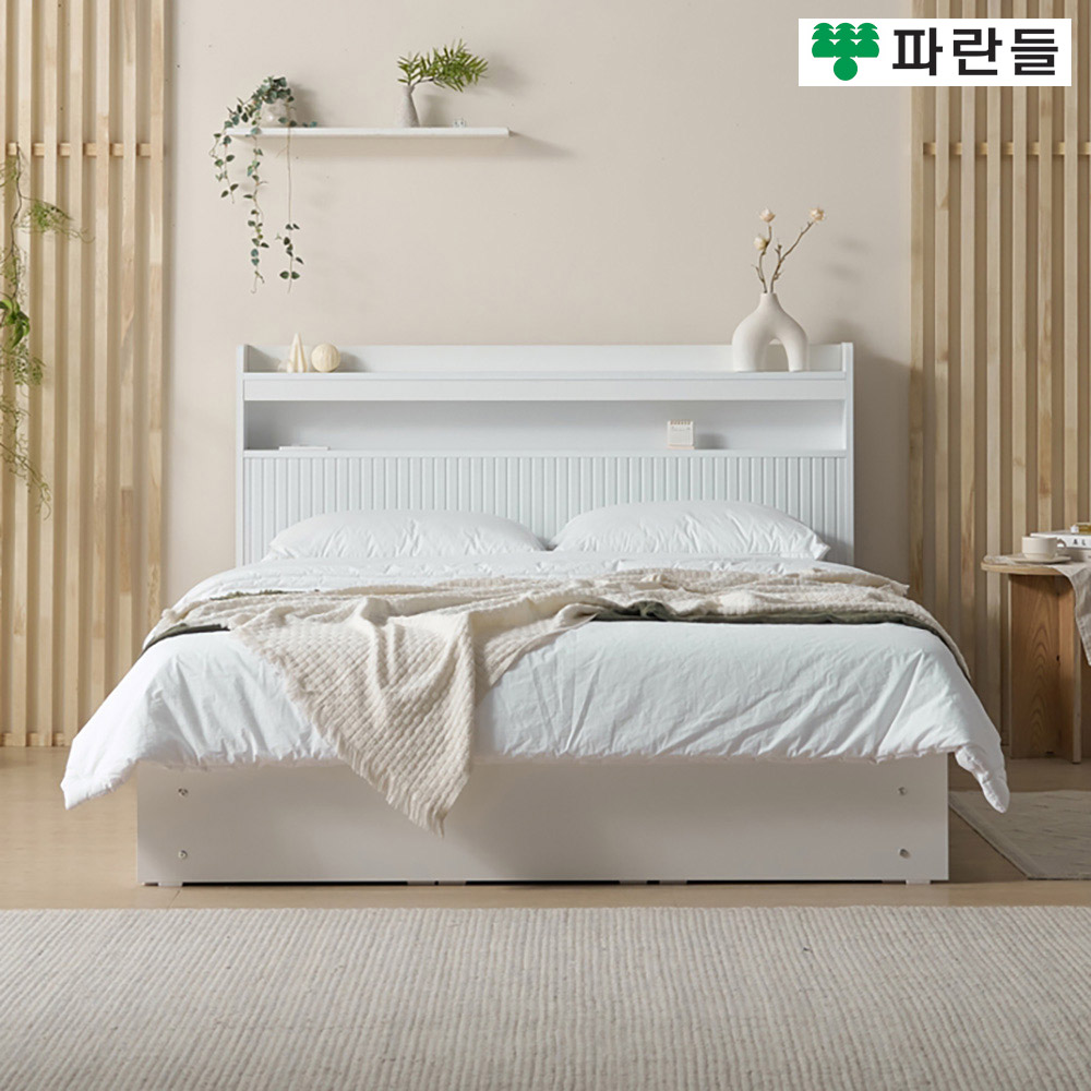 파란들가구 LED 템바보드 헤드 서랍수납침대프레임 서랍침대 - 상세 이미지 2