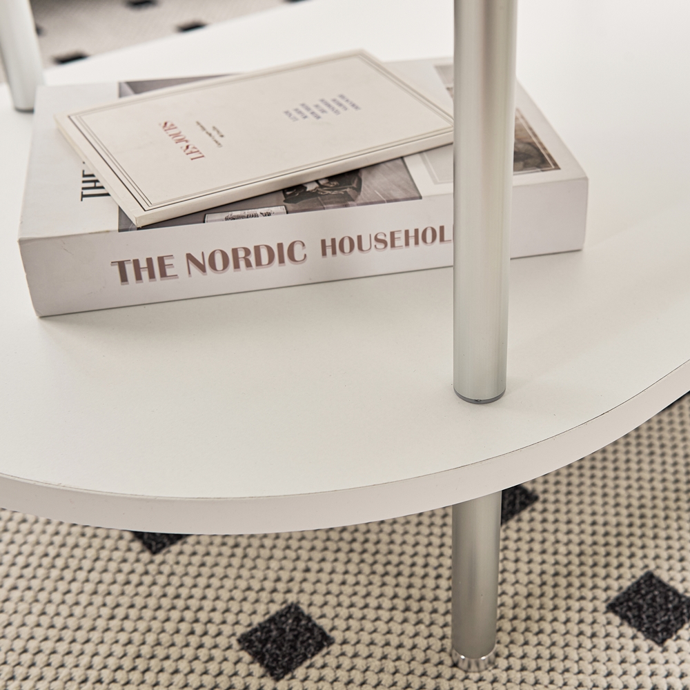 클라르 좌식 타원형 티테이블 높은 소파 테이블 1000