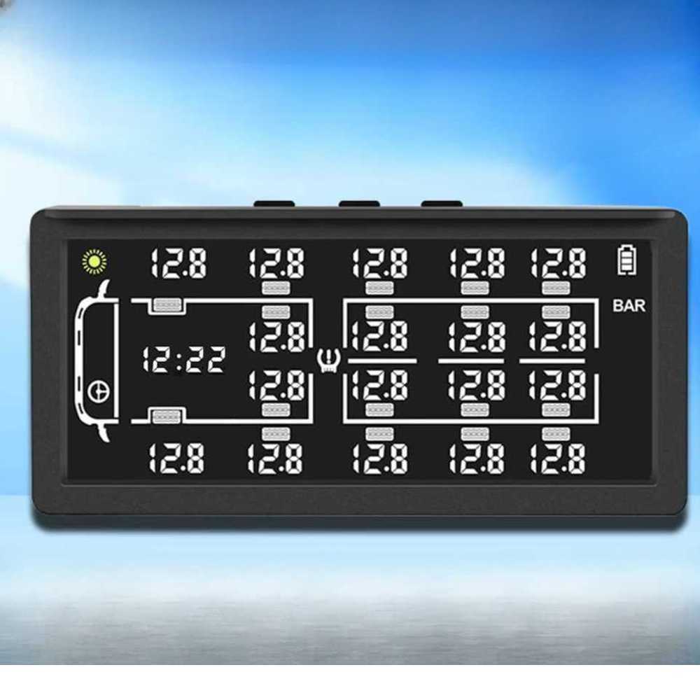 대형차 타이어 공기압 게이지 측정기 체크기 계기판 H8 4000mAh 6륜(태양열) - 상세 이미지 3
