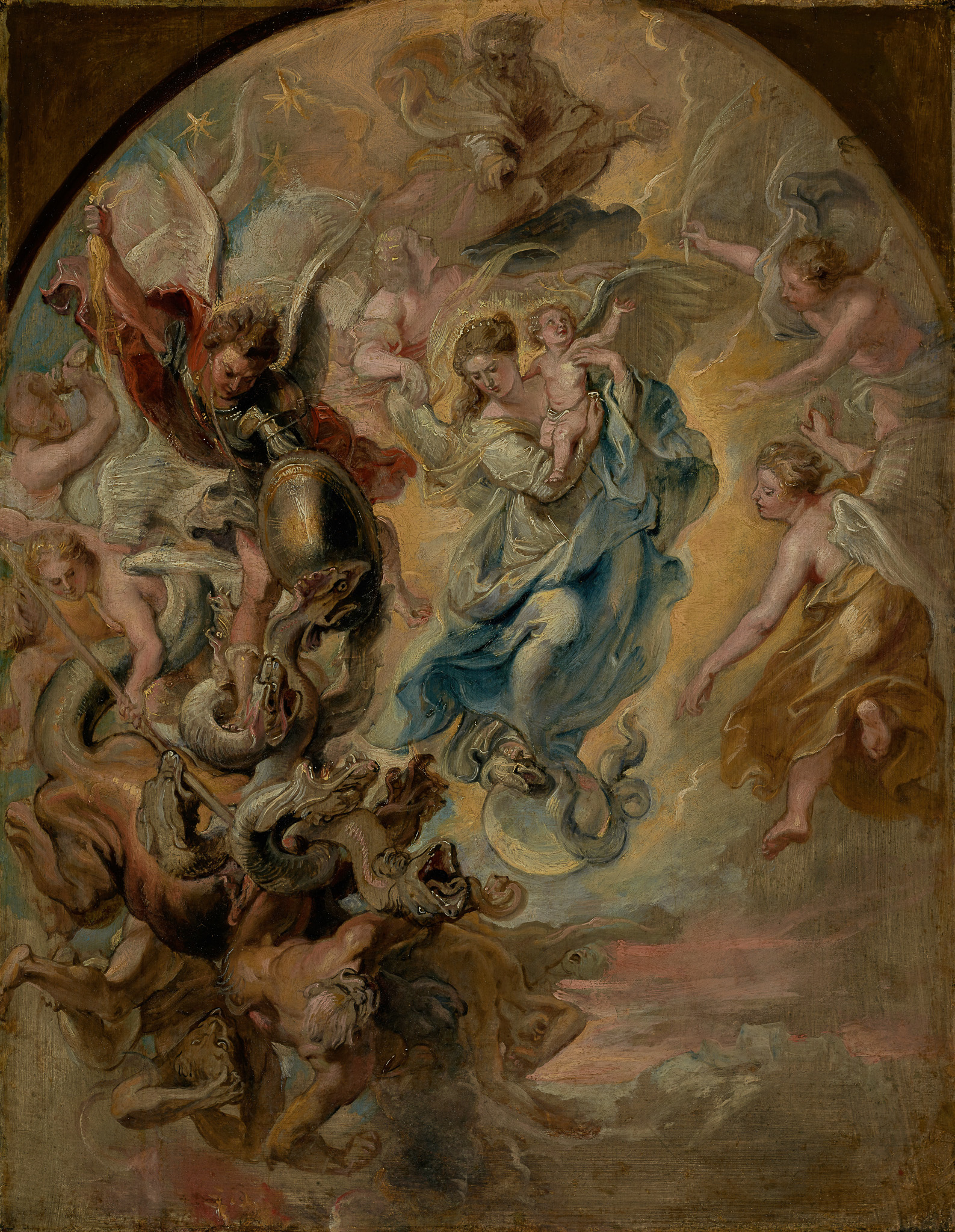 The Virgin as the Woman of the Apocalypse 원본비율 아트포스터 루벤스 - 상품 이미지
