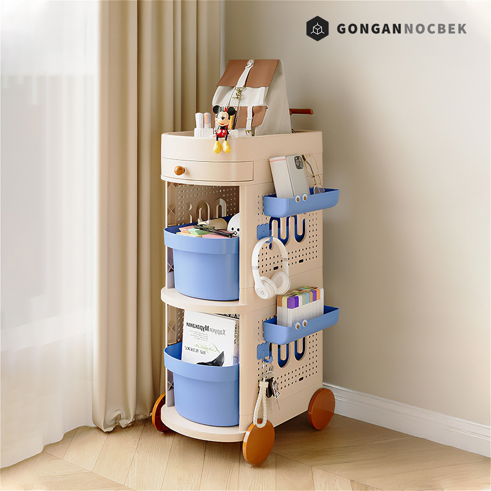 이동식 정리함 리빙 박스 트롤리 수납함 서랍 책 보관함