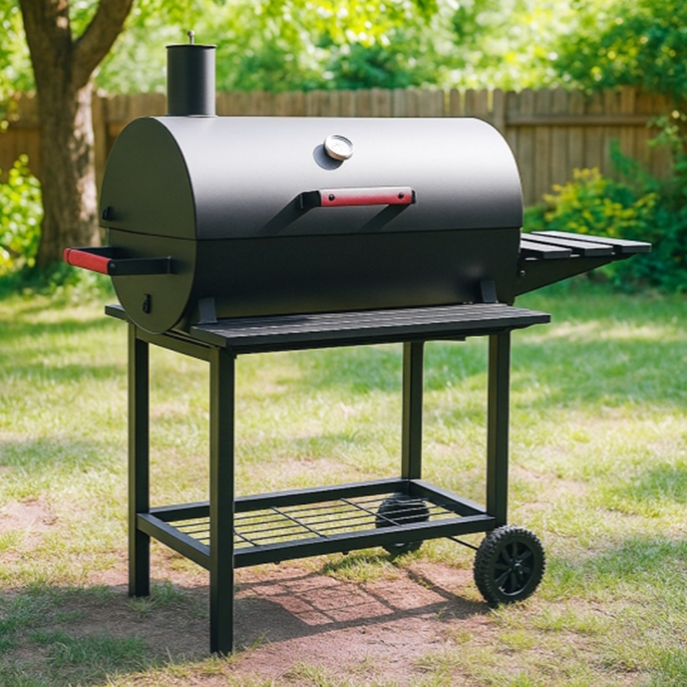 야외 바베큐그릴 훈제 직화 숯불화로대 대형 BBQ 구이 화로