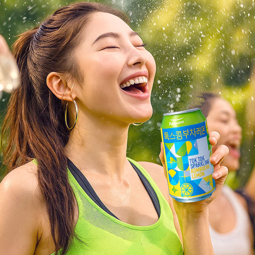 풀무원 콤부차 레몬 스파클링 톡스 콤푸차 음료 350ml