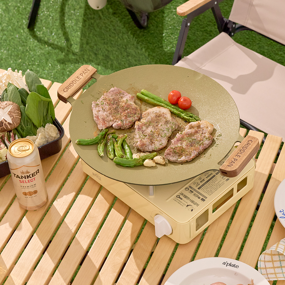 스타일 휴대용 가스렌지 옐로우 블럭 가스레인지 캠핑 미니 버너 스토브