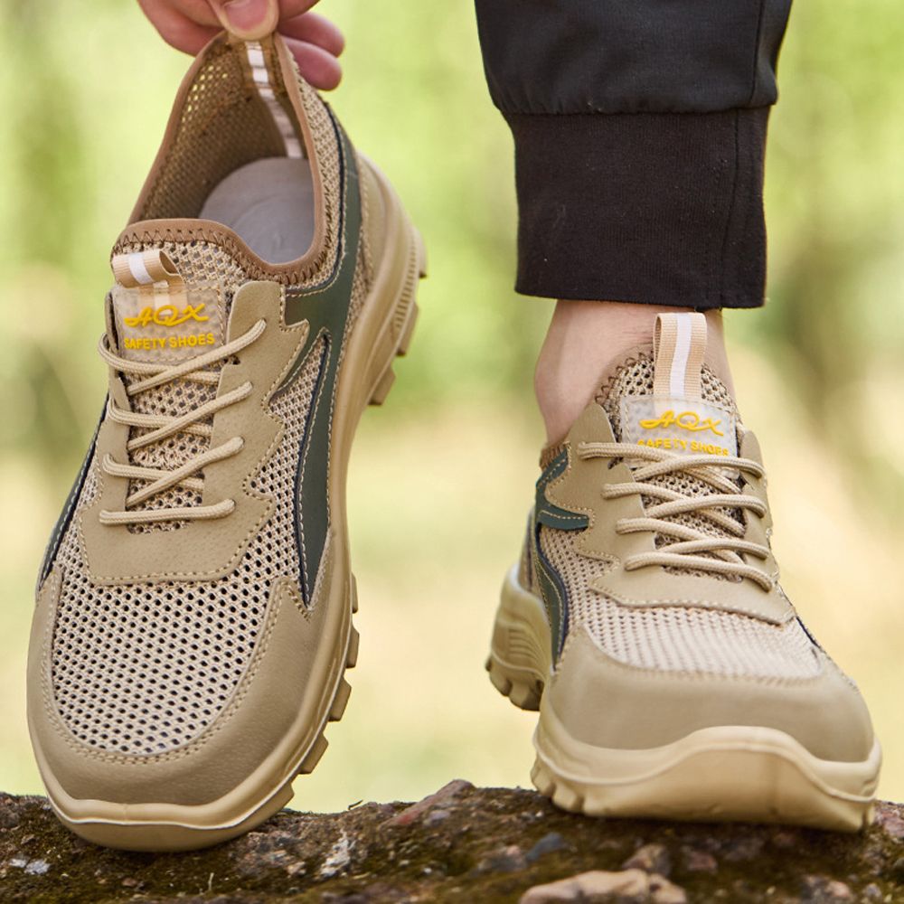 여름 경량 안전화 발편한 작업화 메쉬 통풍 발볼넓은 안전화