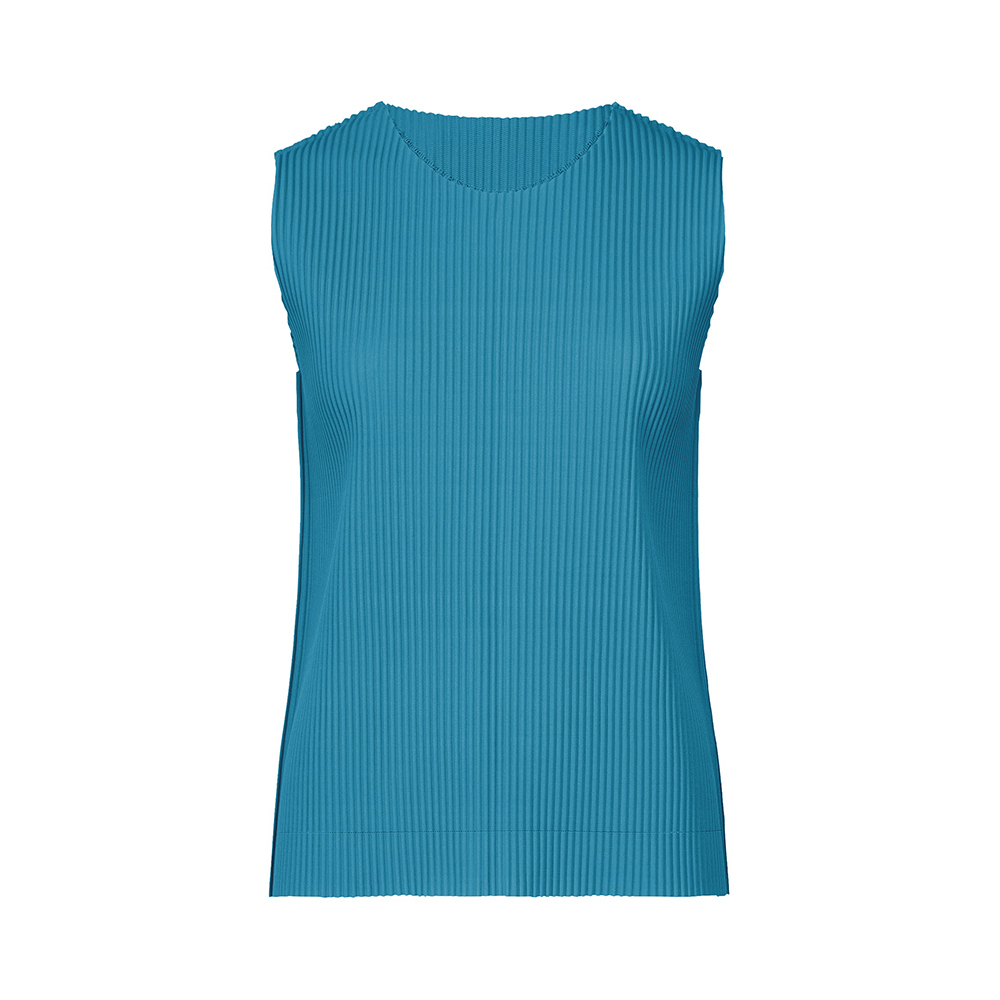 이세이미야케 미 민소매 FINE KNIT PLEATS COLOR 1 MI54KR392 - 상세 이미지 3