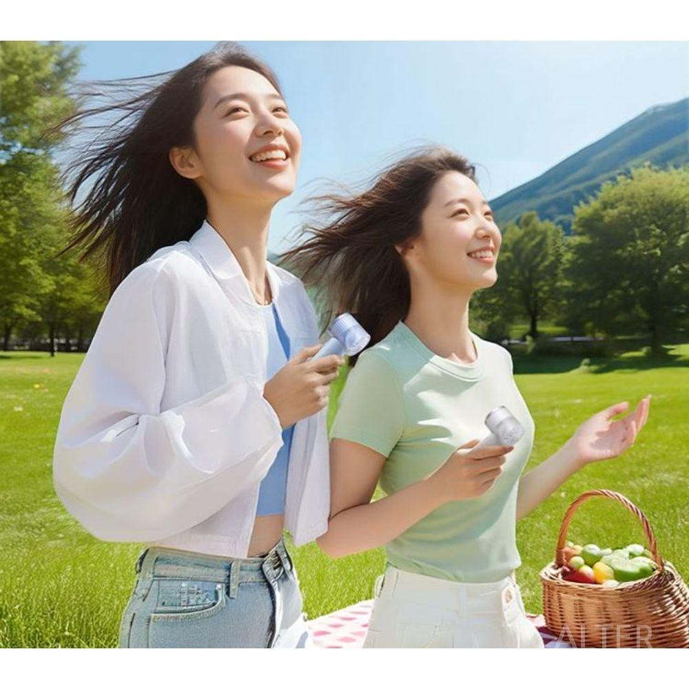 휴대용 선풍기 손풍기 손 핸드 15000rpm 냉풍기 112g-그린 - 상세 이미지 3