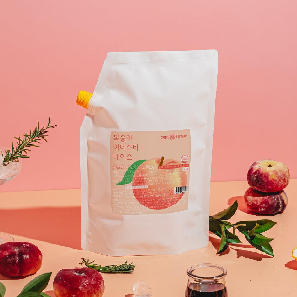 서울팩토리 복숭아 아이스티 베이스 2kg 원액 가루 분말 - 상품 이미지