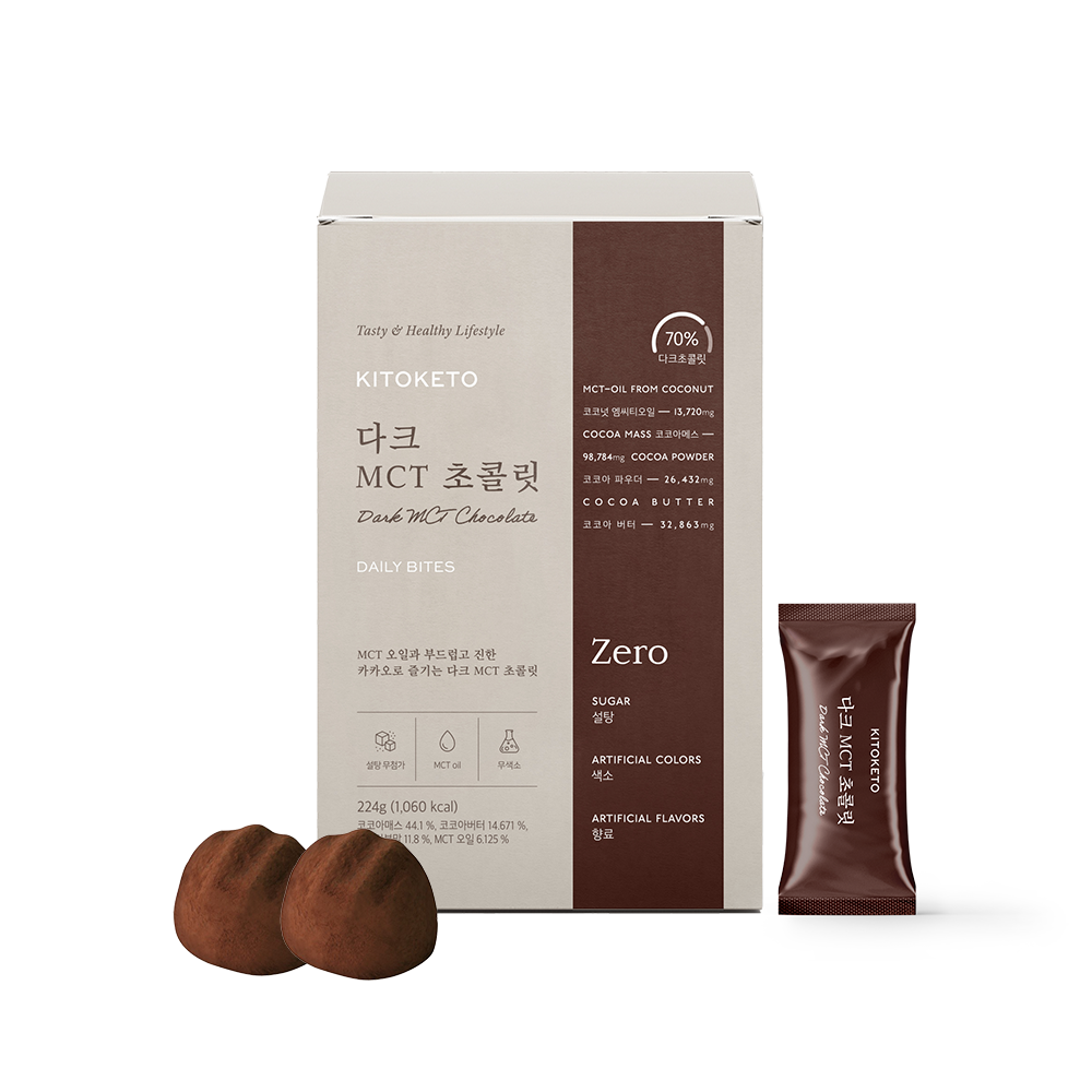 [키토케토] 다크MCT초콜릿 제로 무설탕 MCT오일 초콜렛 조이 나혼산 다크70%, 224g, 1개