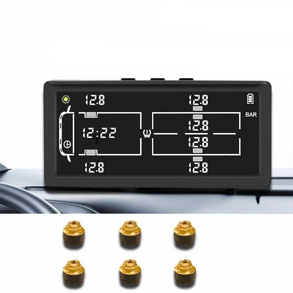 대형차 타이어 공기압 게이지 측정기 체크기 계기판 H8 4000mAh 6륜(태양열) - 상품 이미지