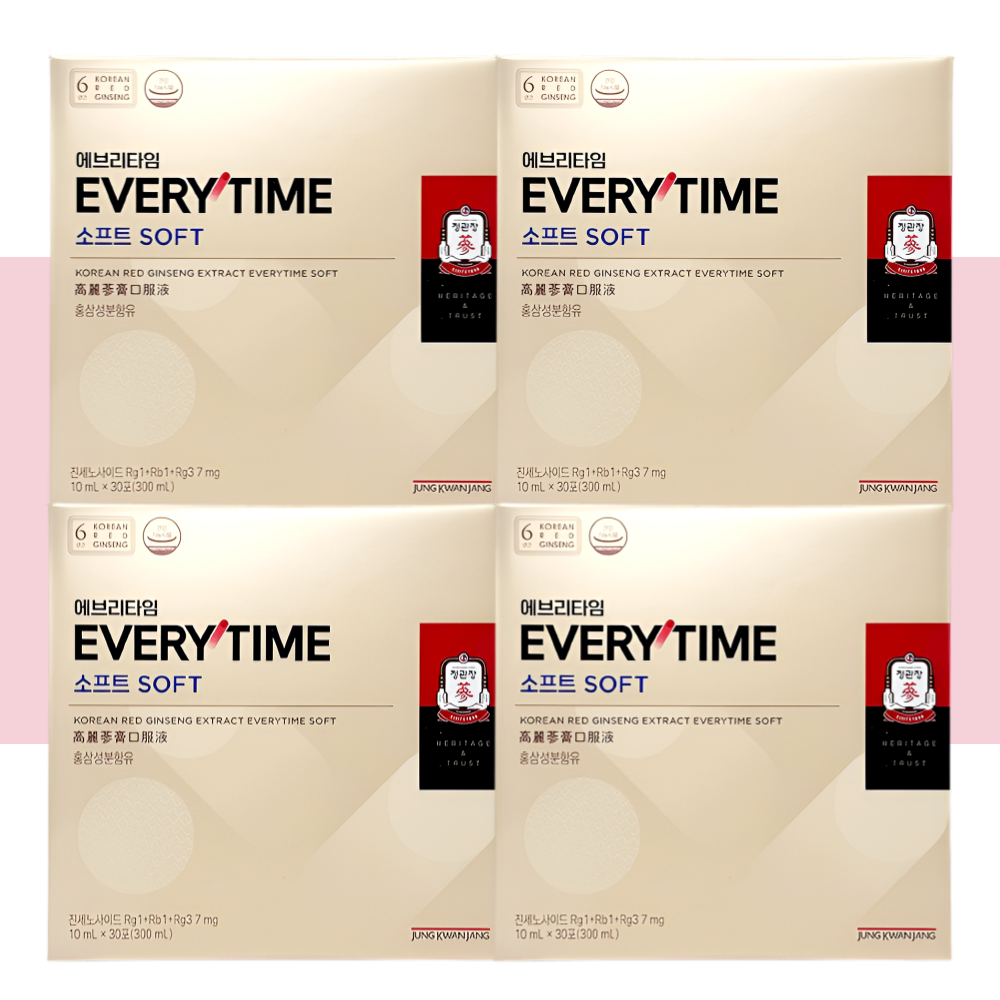 홍삼정 에브리타임 소프트 정관장 애브리타임 30포X4개