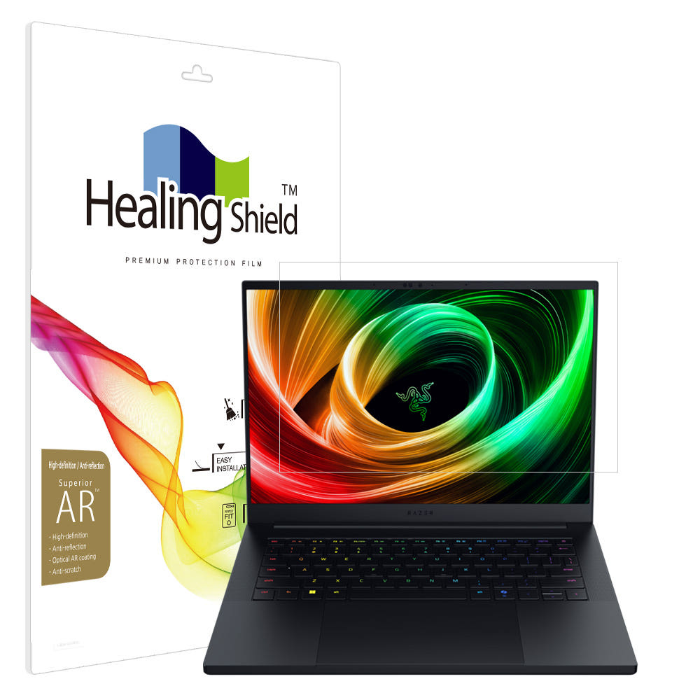 레이저 블레이드 14 필름 부착 이미지