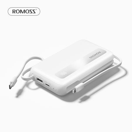 로모스 PPR10 10000mAh 보조배터리 C타입 8핀 케이블내장 22.5W 고속충전