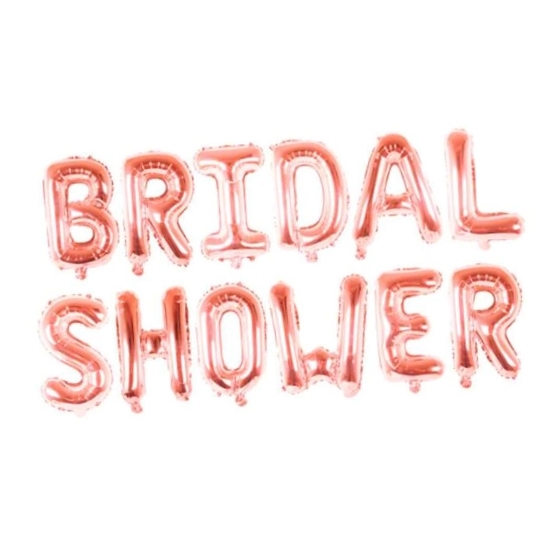 BRIDALSHOWER이니셜은박풍선 브라이덜샤워파티풍선 16인치 3색상 - 상품 이미지