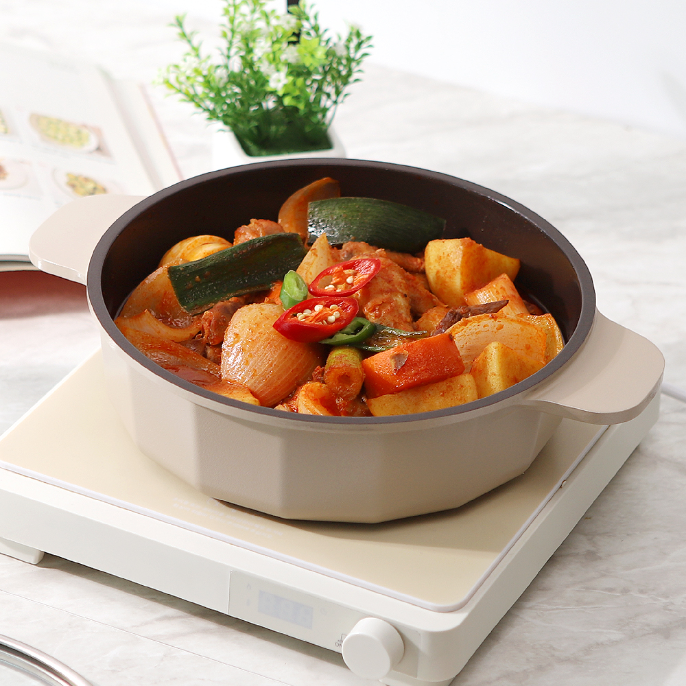 STOLTZ 슈톨츠 초코 쿡웨어 IH 전골냄비 24cm 알루미늄 통주물 인덕션냄비 - 상세 이미지 3