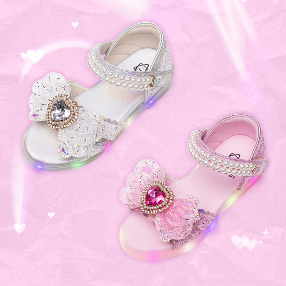 라스텔라 엔젤링하트 LED 공주 여름 샌들 여아 키즈