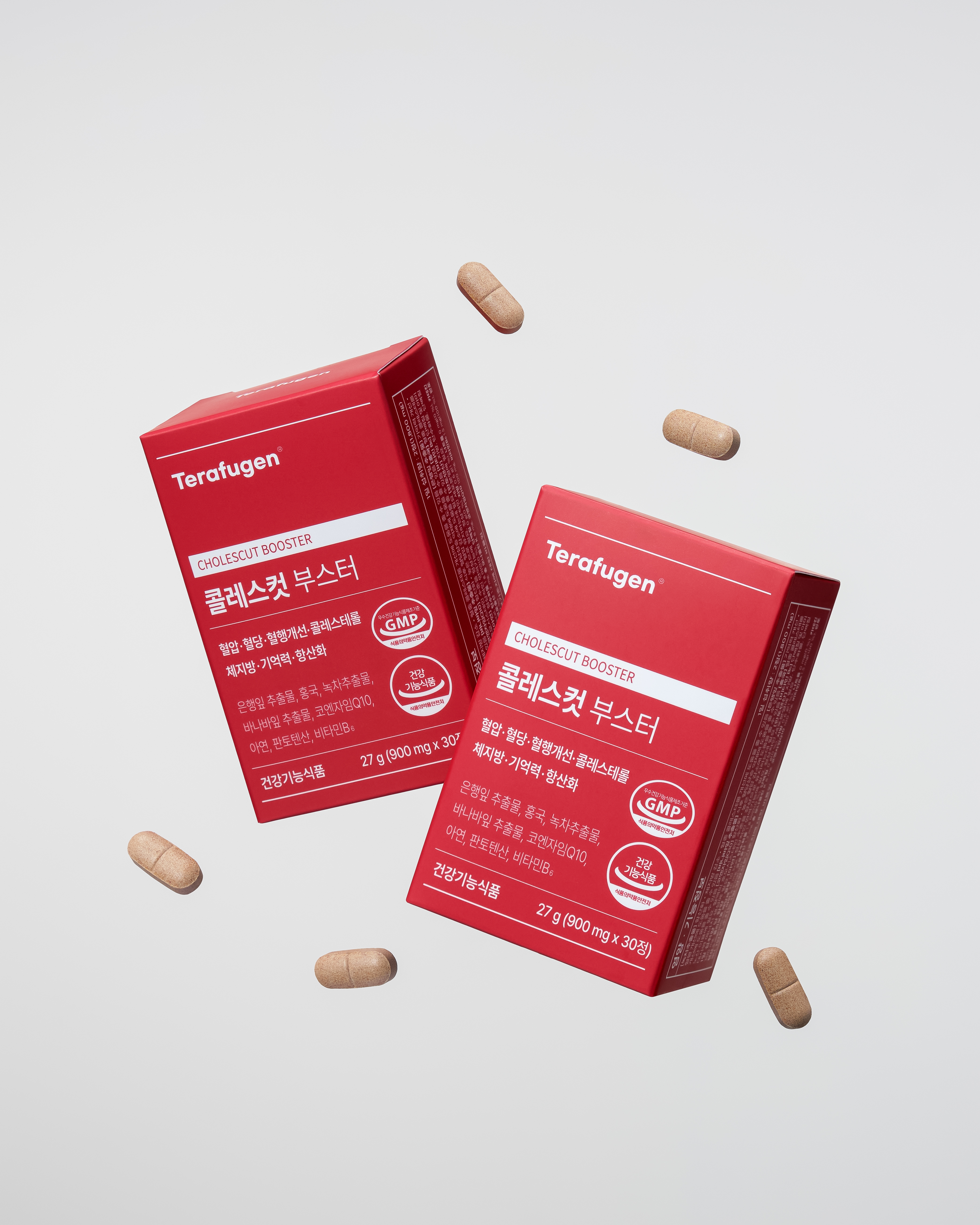 테라퓨젠 콜레스컷 부스터 코엔자임Q10 은행잎 녹차 바나바잎 900mg 30정, 6개 - 상세 이미지 4