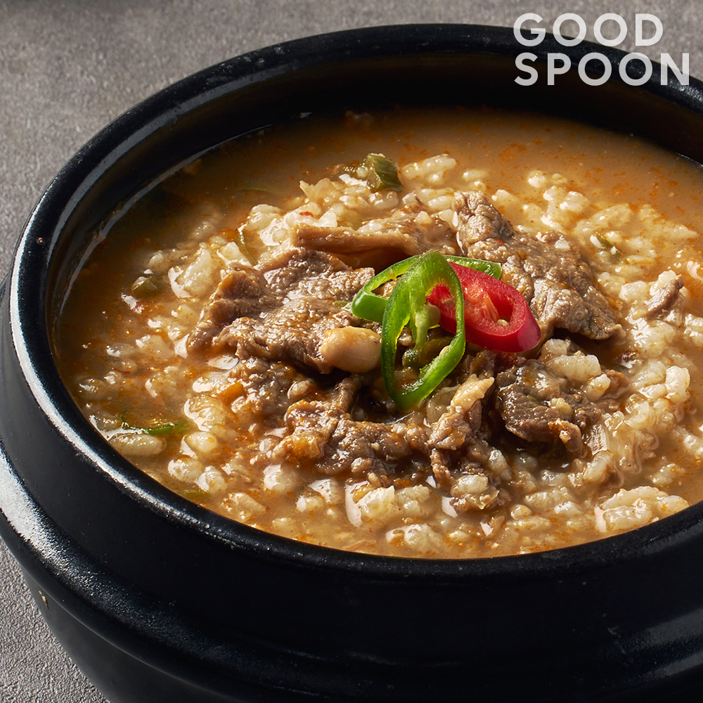 굿스푼 진한 차돌된장찌개 술밥 3인분 밥포함 즉석 간편식