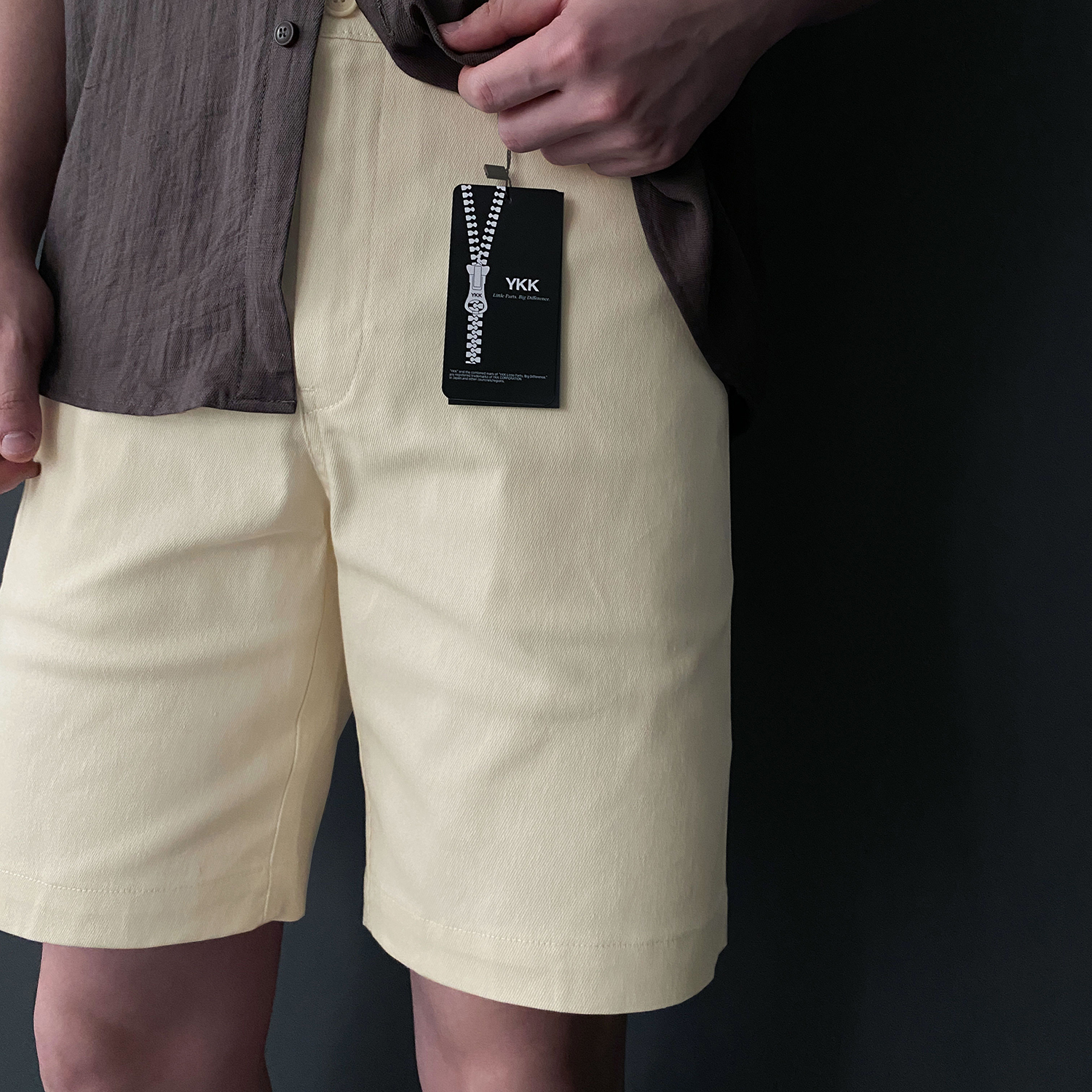 1+1 남자흰바지 흰반바지 치노반바지 백바지 - 상세 이미지 5