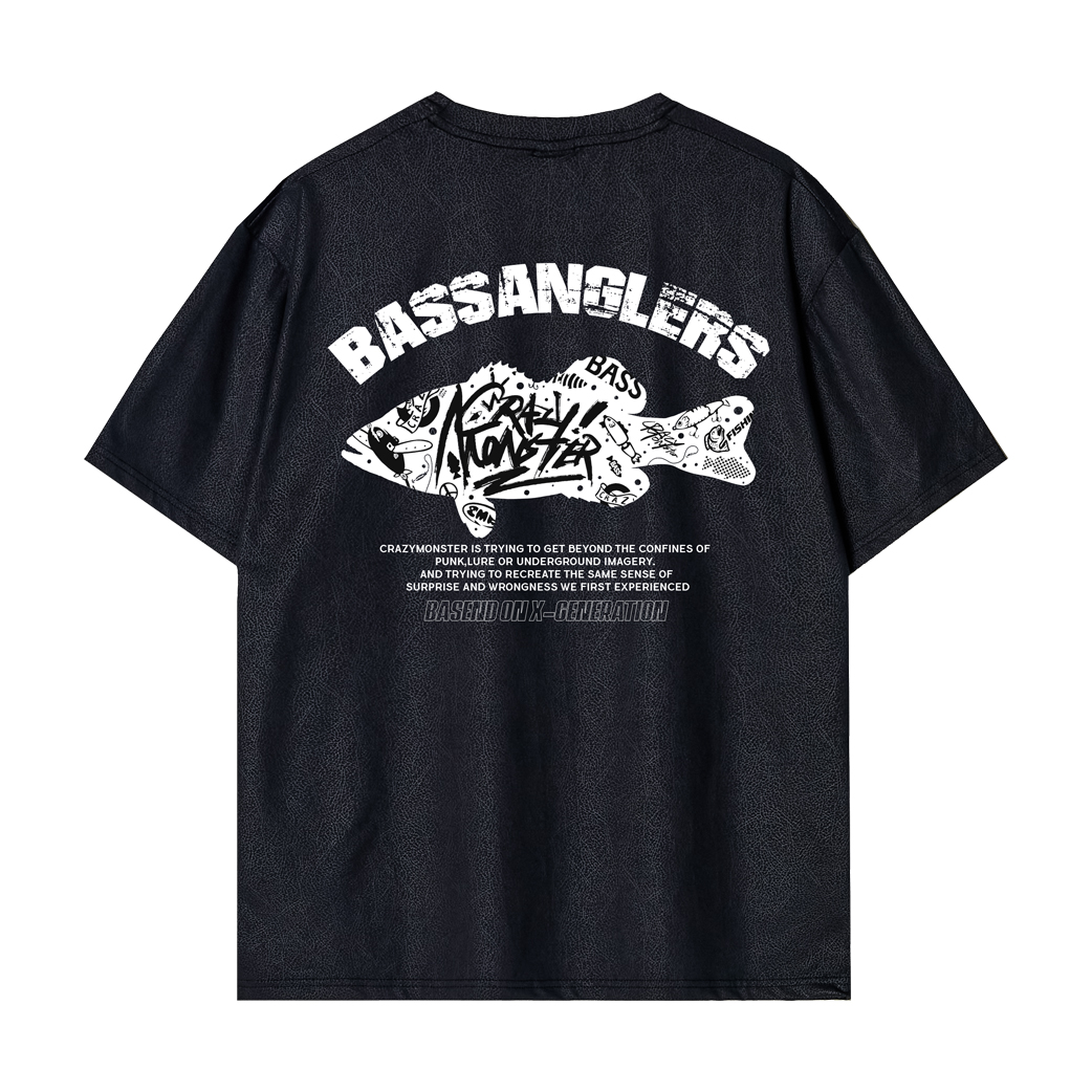 크레이지몬스터 낚시복 Bass Anglers 기능성 낚시 반팔 티셔츠 - 상품 이미지