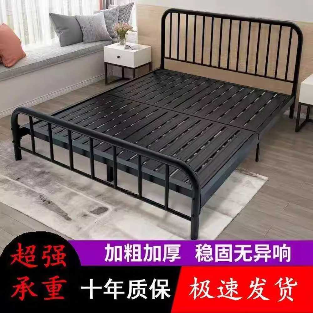 철제 침대 프레임 조립식 슬림 철재 원룸 슈퍼싱글 블랙 1m 이미지 6