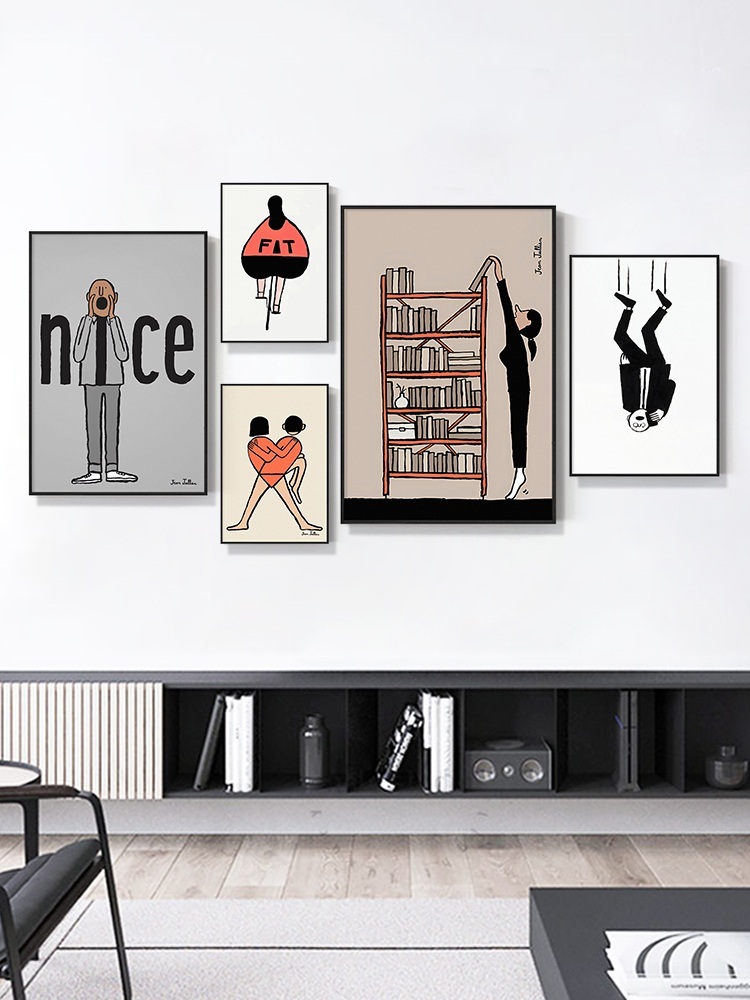 JeanJullien 장줄리앙 액자 일러스트 재미있는 모던 그림 인테리어 원룸 소품 64종 - 상세 이미지 3