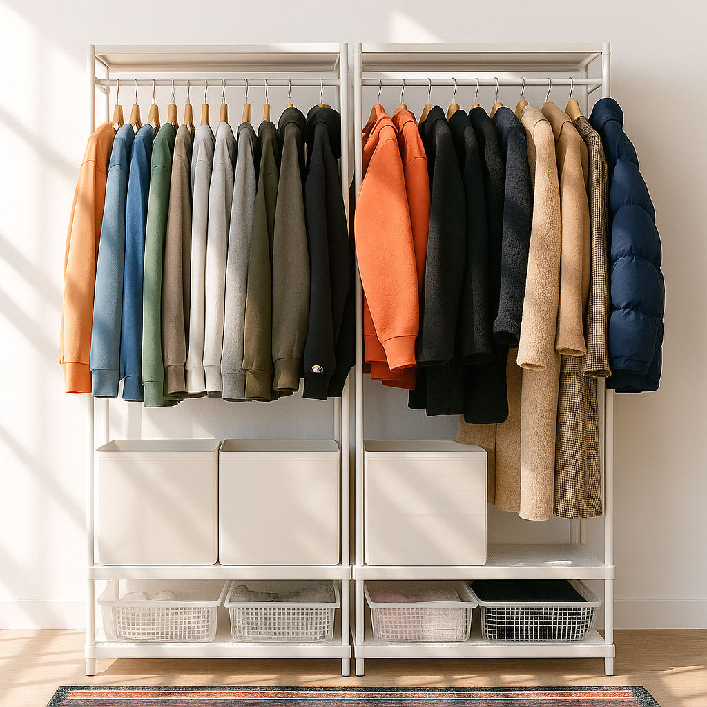 이케아 시스템행거 행거 조립식 옷장 철제 스탠드 옷걸이 MACA