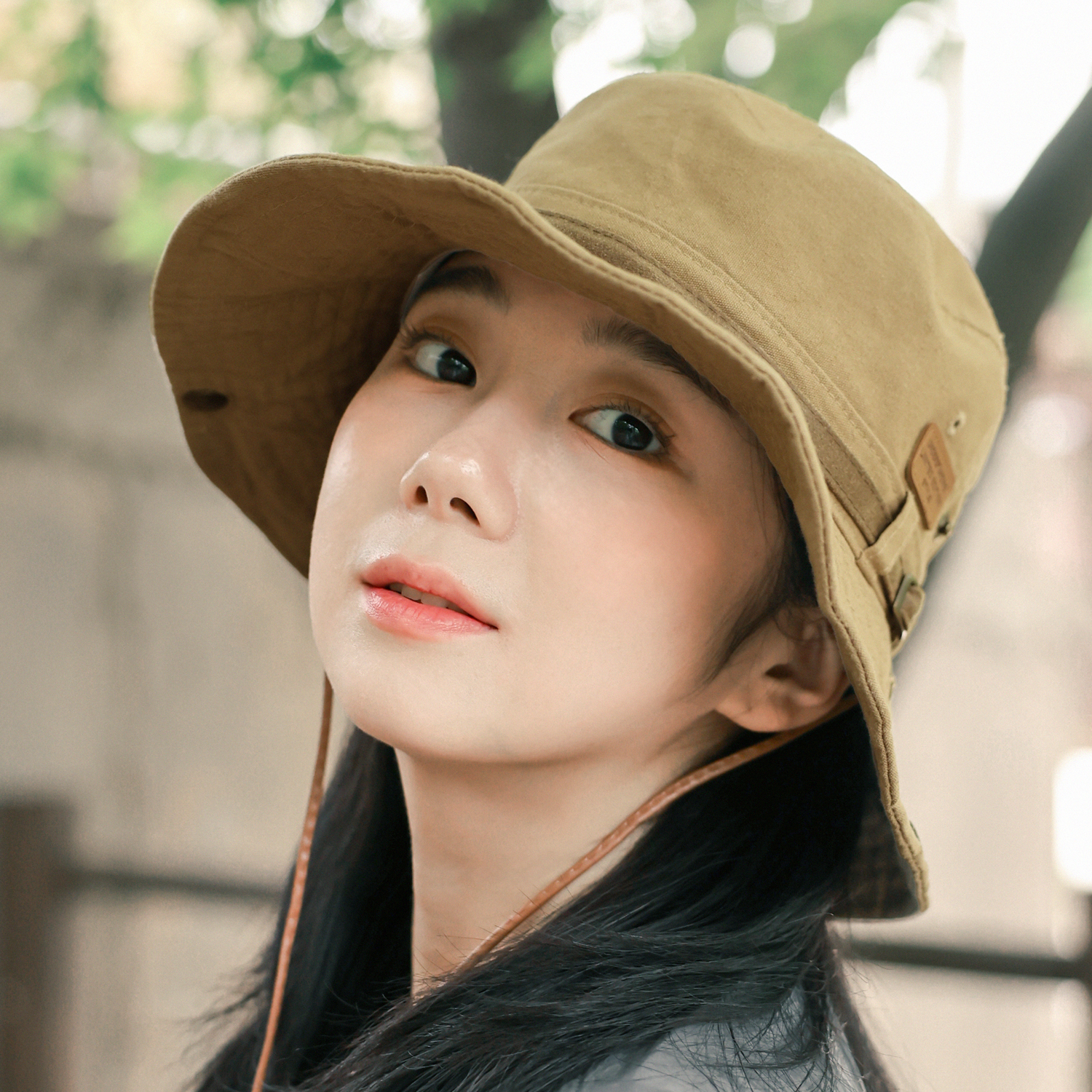 국내생산 패치 와이어 코튼 등산모자 남자 버킷햇 여자 아웃도어 벙거지 스트랩 캠핑모자 - 상세 이미지 4