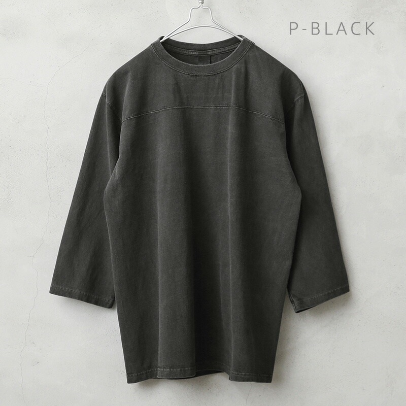웨이퍼 굿온 아메카지 코튼 남성 반팔티 7부 티셔츠 GOLT-1502 S P-BLACK - 상세 이미지 4