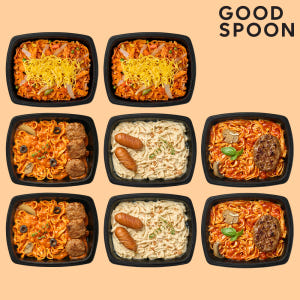 굿스푼 저당 두부면 파스타 4종4팩+4팩 크림 로제 토마토 스파게티 간편... 맛있게 먹은 솔직 후기 - 상품 이미지 1