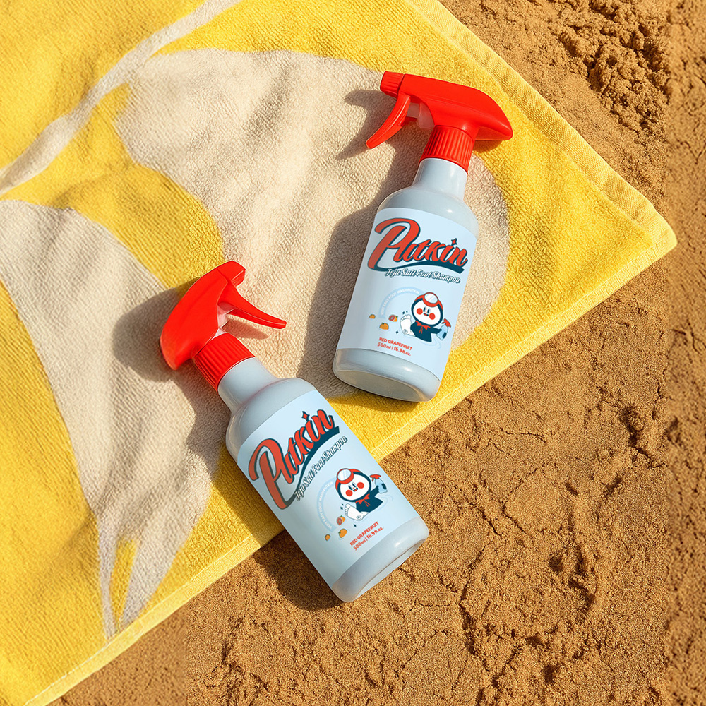 풋킨 제주 솔트 풋샴푸 500ml 레드자몽향 풋케어 발샴푸 발냄새제거 - 상세 이미지 4