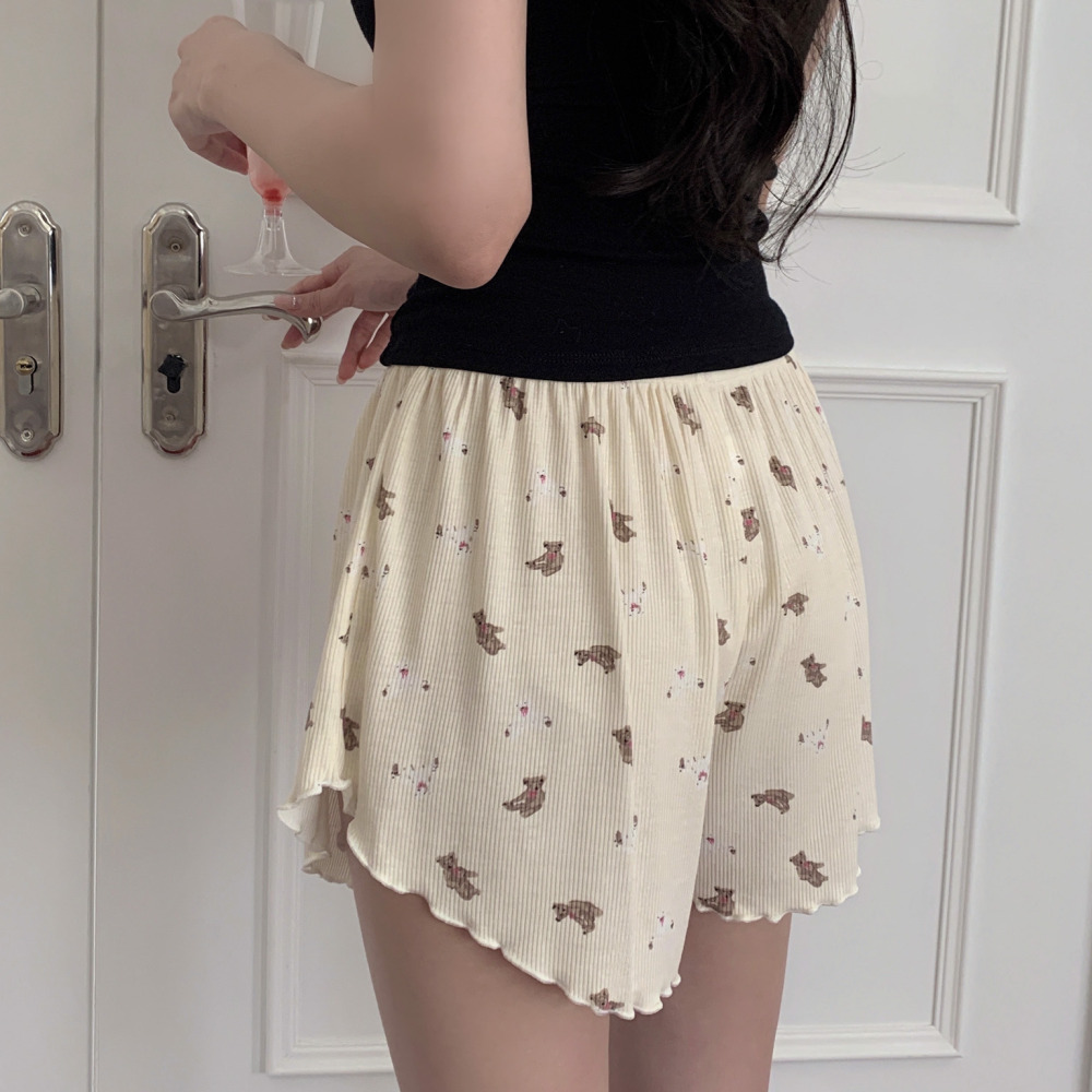잠옷반바지 여름잠옷바지 실내복 시원한 파자마 4color 이미지 8