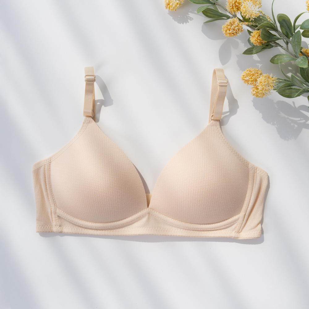 누모 자연소재 인견 여름용 림프절 노와이어 쿨링 숨결 브라 - 메인 이미지
