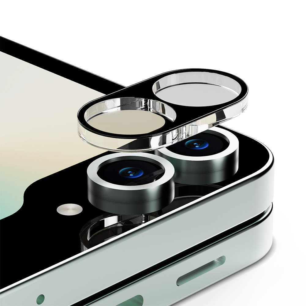 아이엠듀 카메라 보호 필름 풀커버 강화유리 빛번짐 방지 블랙 갤럭시Z 플립6, 2매입