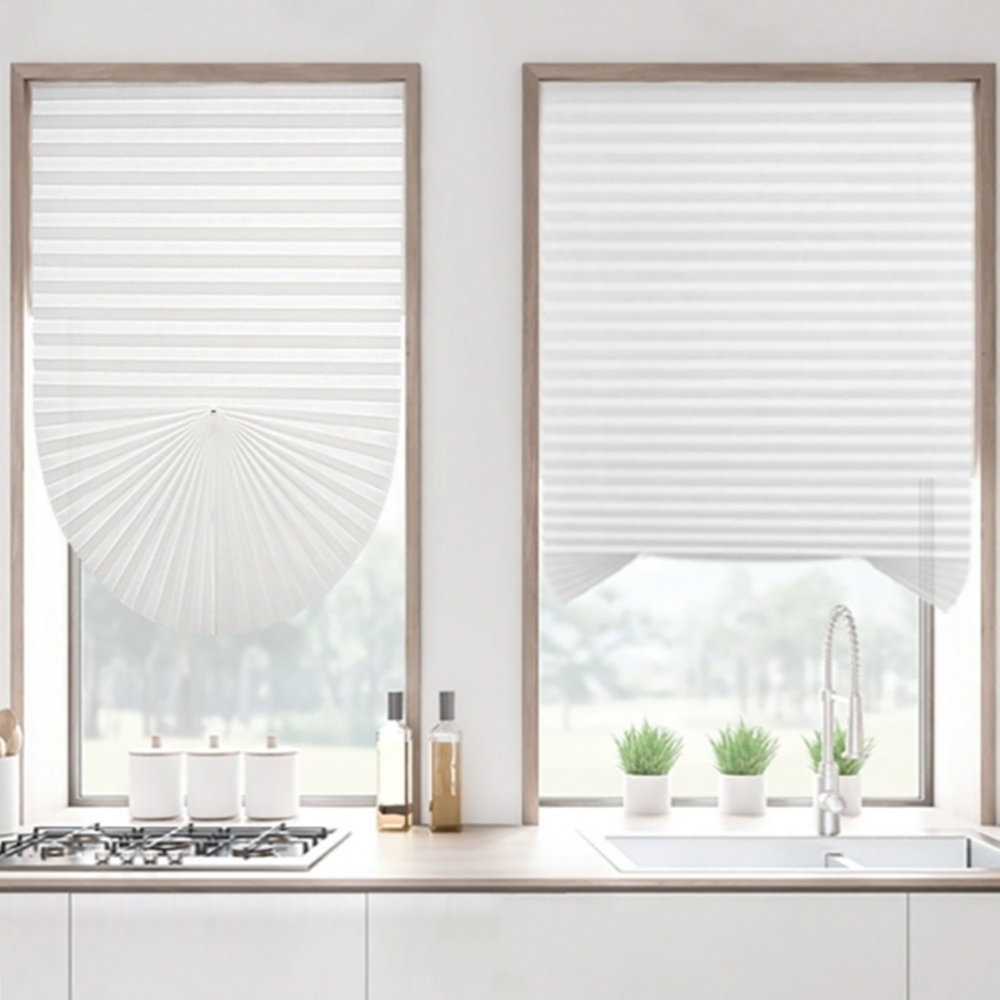 무타공 암막블라인드 주방 셀프 블라인더 창문 커튼 햇빛가리개