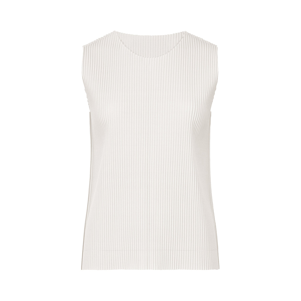 이세이미야케 미 민소매 FINE KNIT PLEATS COLOR 1 MI54KR392 - 상세 이미지 4