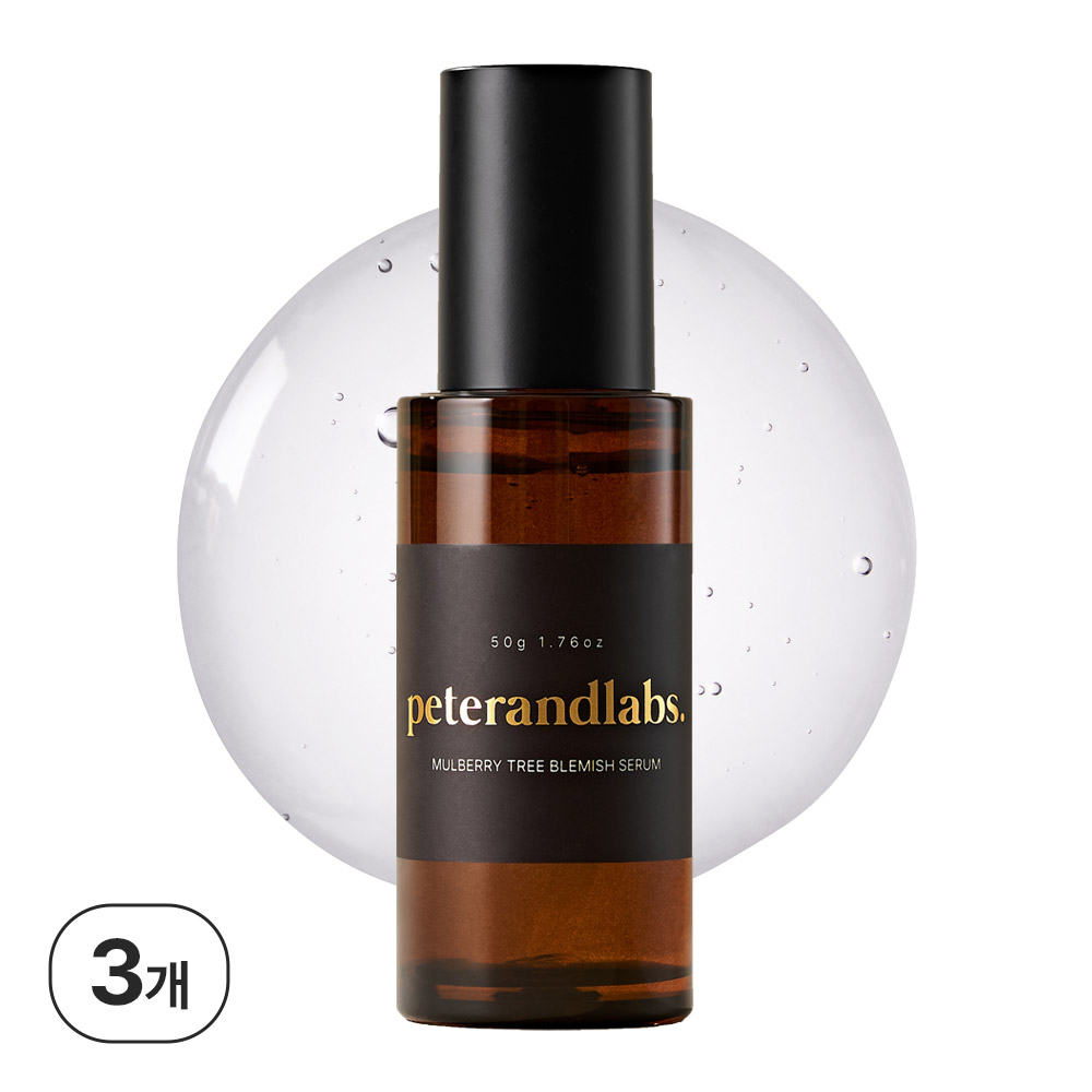 피터앤랩스 나이아신아마이드 트라넥삼산 닥나무 잡티 세럼 미백 기미 앰플 50ml, 3개