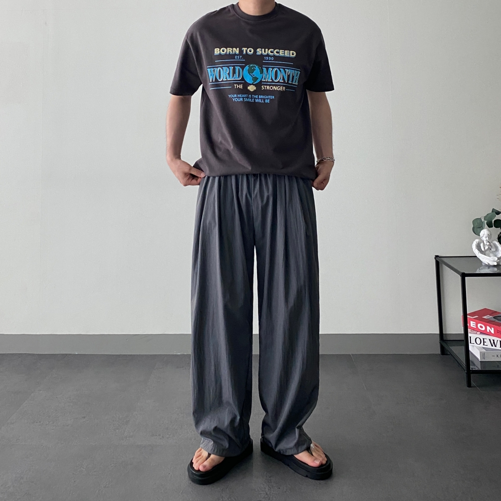 1+1 남자여름바지 남자와이드팬츠 남성편한바지 이미지 7