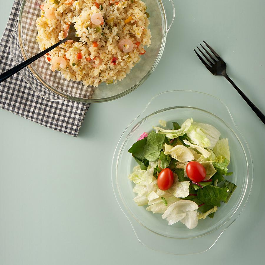 르베르폴리세 내열 유리 용기 전자레인지 원형 오븐 찜기 700ml - 상세 이미지 3