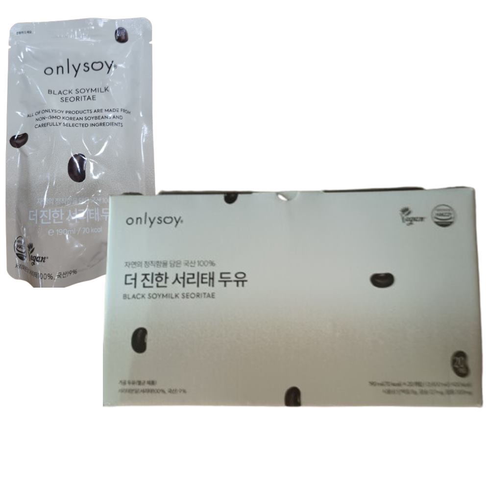 서리태 두유 검은콩 190ml 20팩