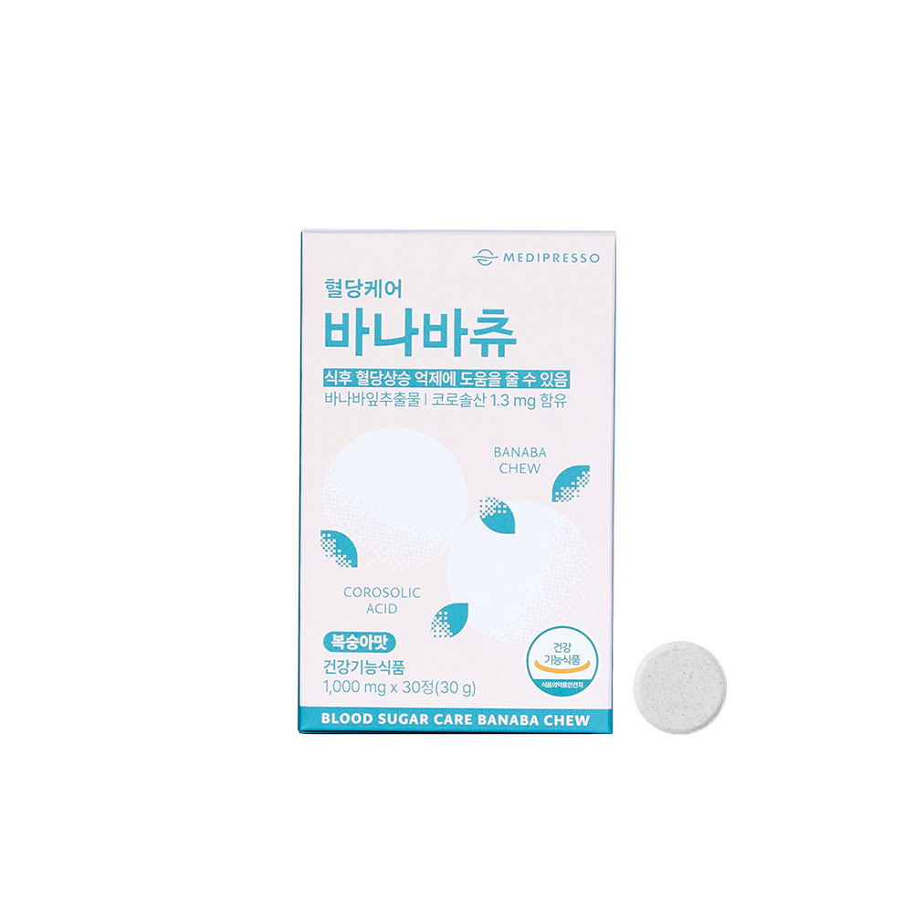 메디프레소 혈당케어 바나바츄 1,000mg 30정, 1개 - 상세 이미지 2