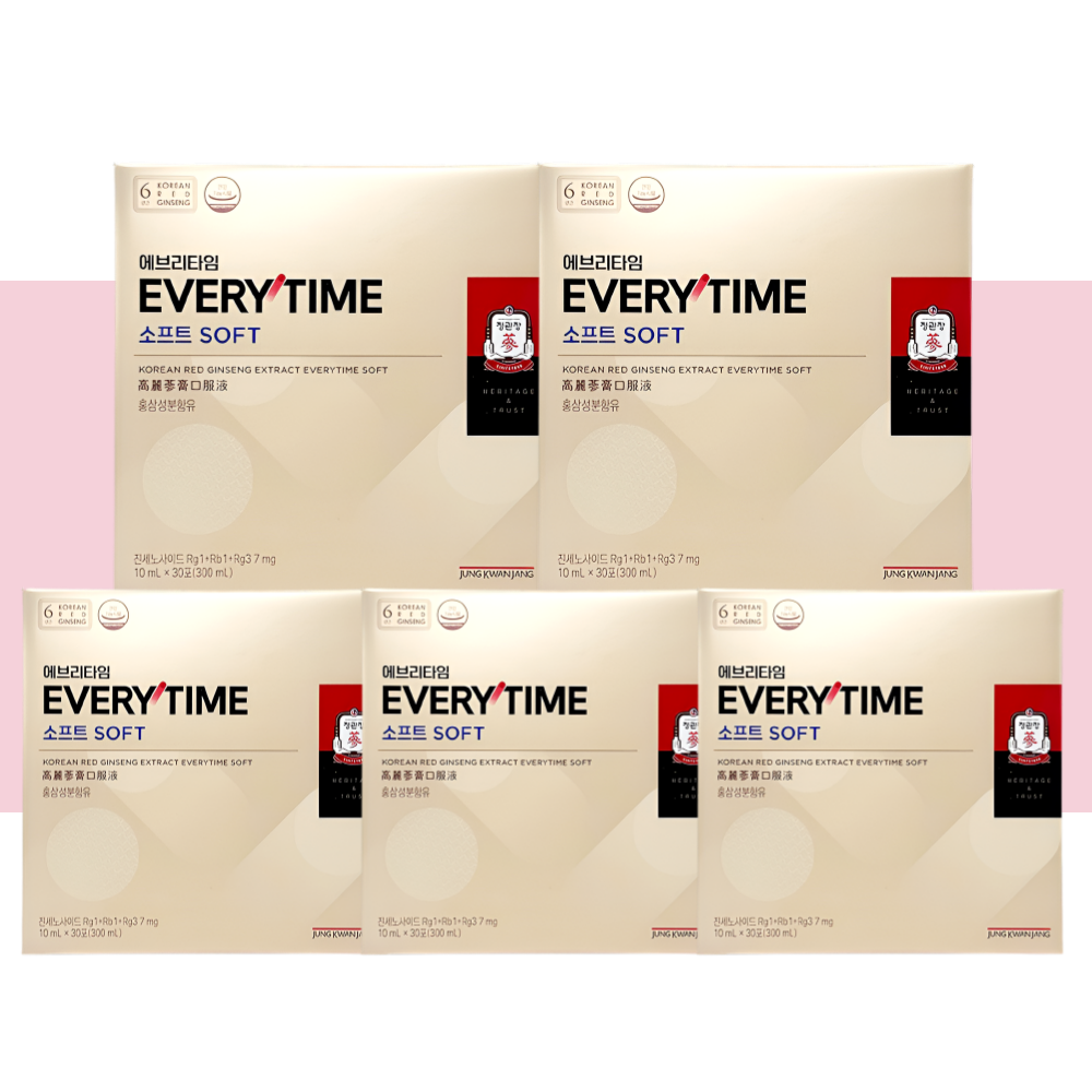 홍삼정 에브리타임 소프트 정관장 애브리타임 30포X5개