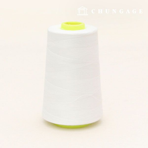 오버록실 재봉사 재봉실 미싱실 40수 2합 스마트봉제사 화이트 32354